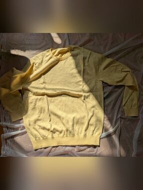 Men's Lightweight Crewneck Sweater - Yellow